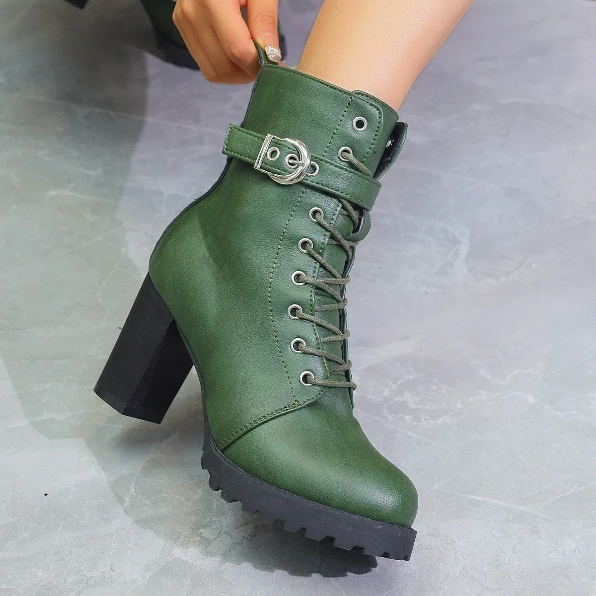 Bottines à Plateforme avec Fermeture Zippée pour Femmes | Idéal pour l’Hiver et l’Usage Quotidien