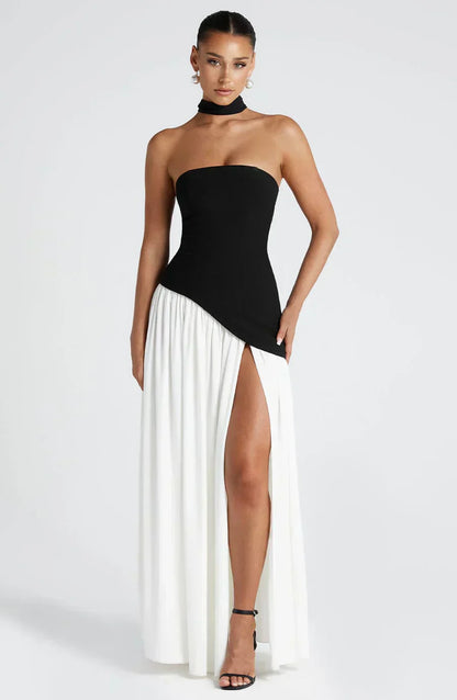 Robe Maxi Asymétrique Avec Design À Une Épaule Pour Femme | Idéale Pour Mariages Et Soirées