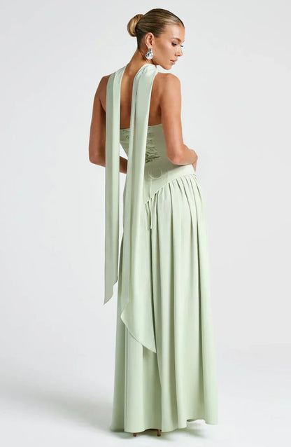 Robe Maxi Asymétrique Avec Design À Une Épaule Pour Femme | Idéale Pour Mariages Et Soirées