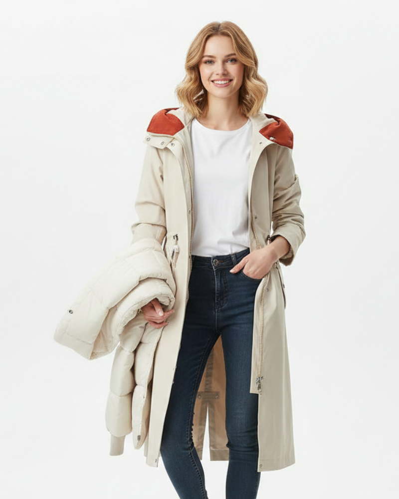 Manteau à capuche pour femmes