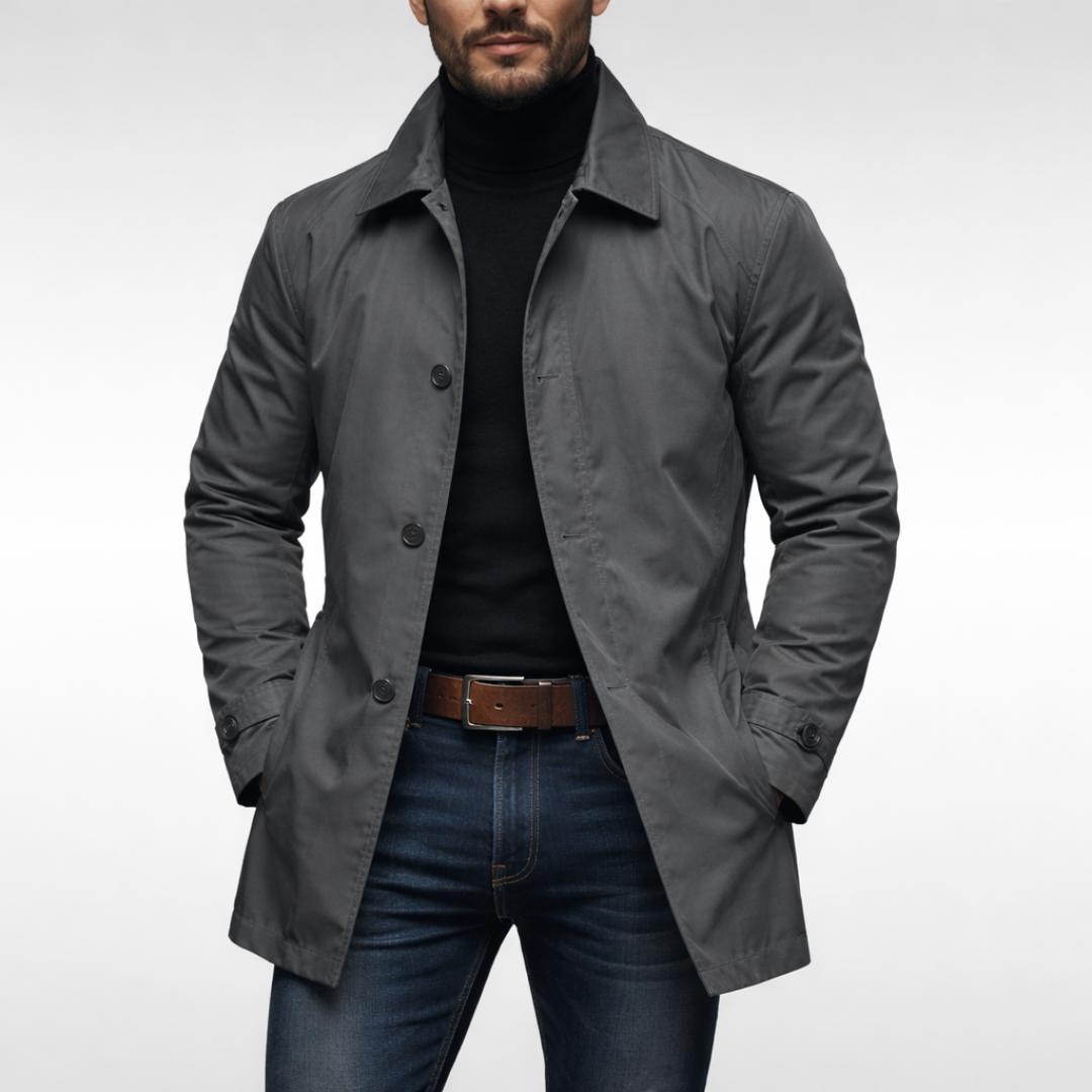 Manteau à col chemise pour hommes