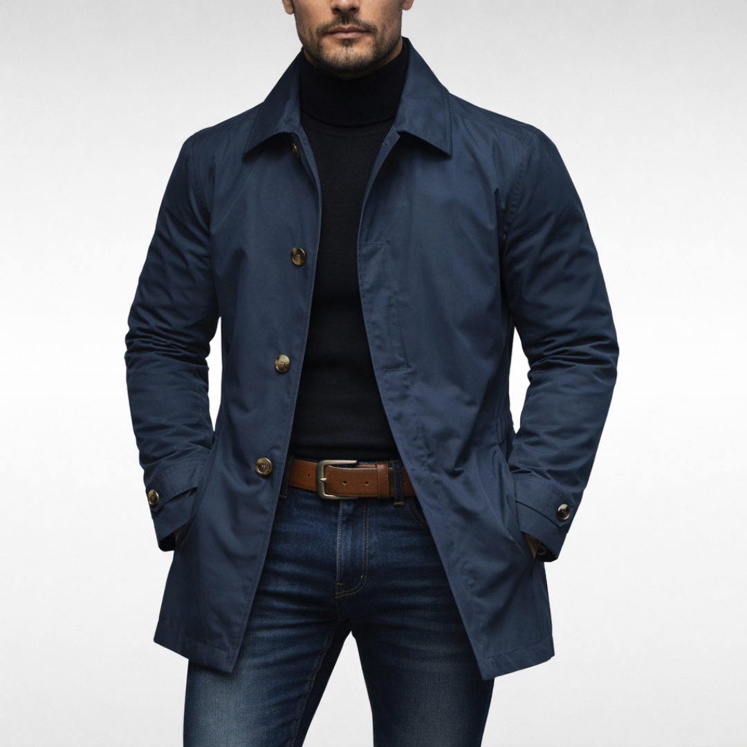 Manteau à col chemise pour hommes