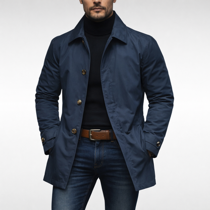 Manteau à col chemise pour hommes