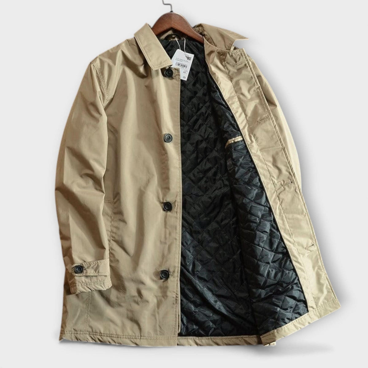 Manteau à col chemise pour hommes