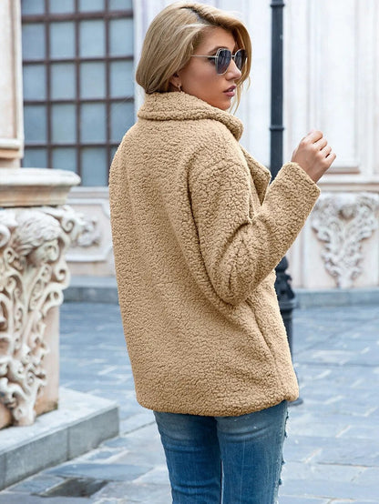 Manteau à col revers pour femmes