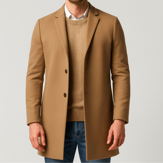Manteau à col revers pour hommes