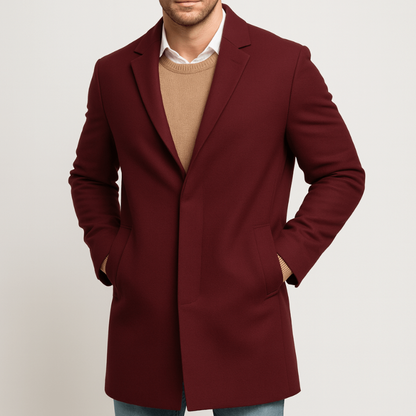 Manteau à col revers pour hommes
