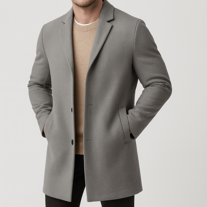 Manteau à col revers pour hommes