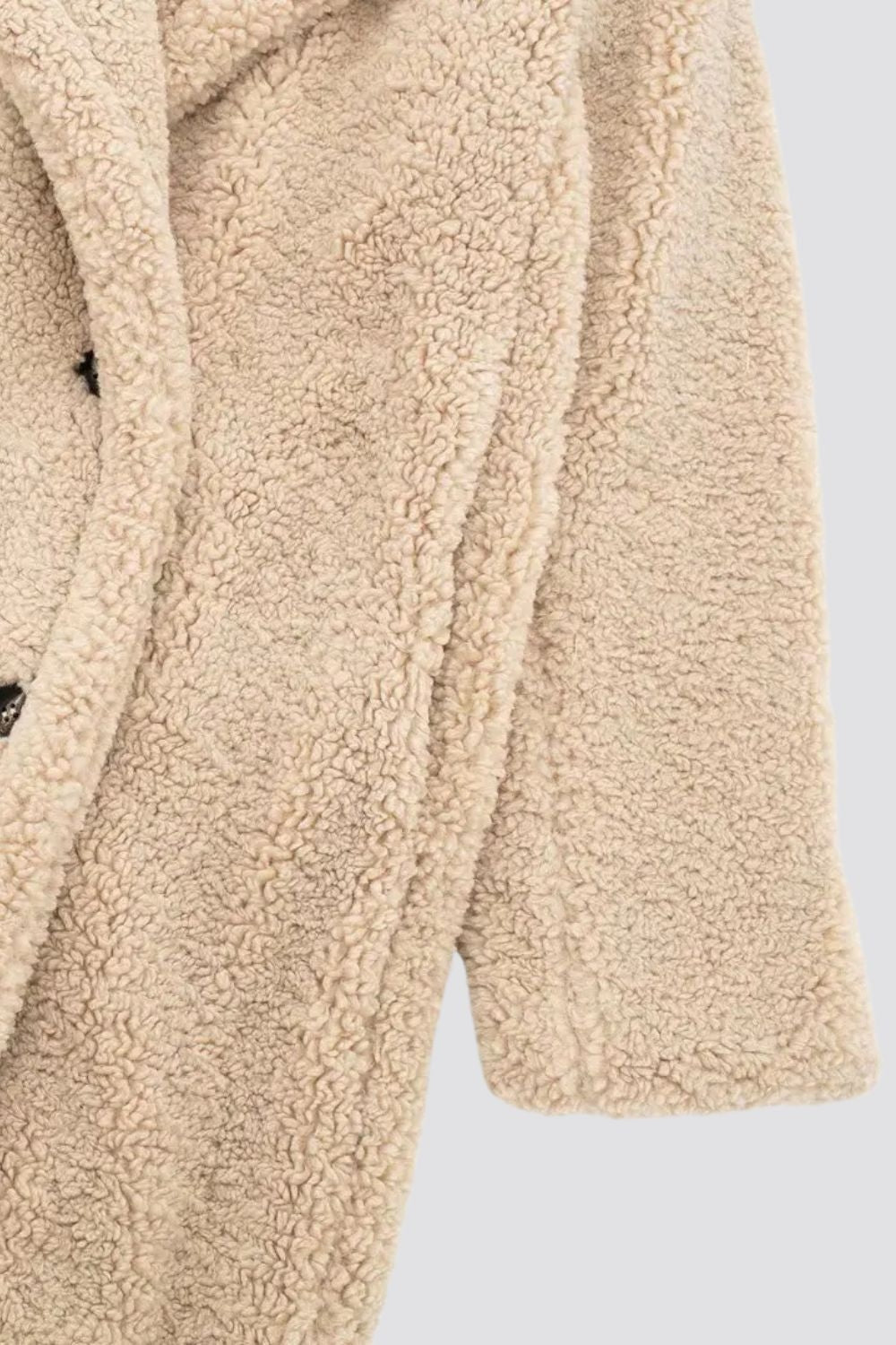 Manteau long à col cranté pour femmes