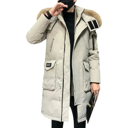 Parka Longue avec Capuche et Poches Fonctionnelles pour Homme | Idéal pour la Saison Hivernale