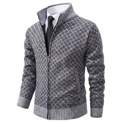 Gilet zippé à col montant pour hommes