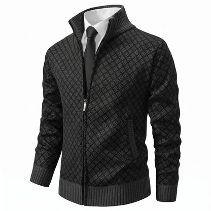 Gilet zippé à col montant pour hommes