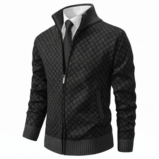 Gilet zippé à col montant pour hommes
