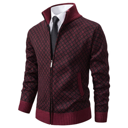 Gilet zippé à col montant pour hommes