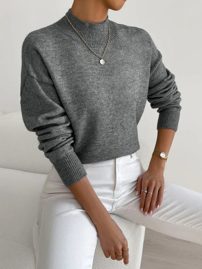 Pull à col montant pour femmes