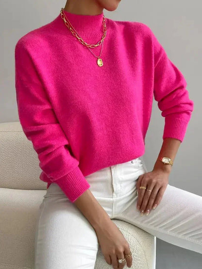 Pull à col montant pour femmes