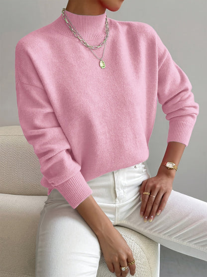 Pull à col montant pour femmes