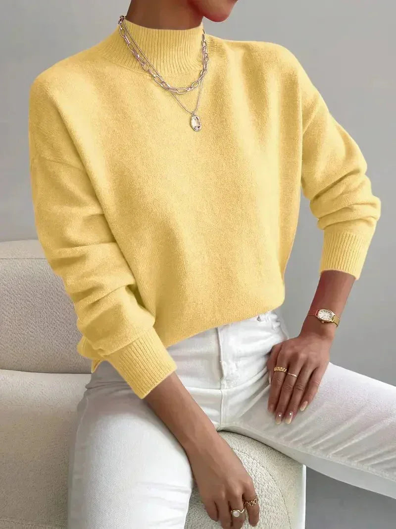 Pull à col montant pour femmes