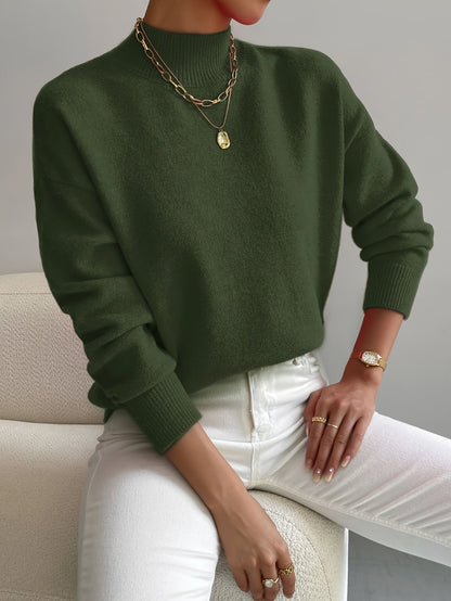 Pull à col montant pour femmes