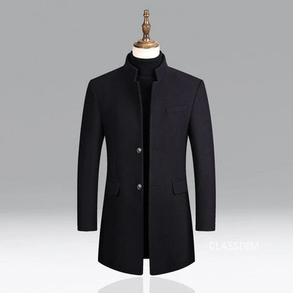Manteau Long avec Fermeture Croisée pour Homme | Idéal pour les Occasions Formelles et Quotidiennes