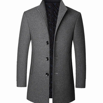 Manteau à col montant pour hommes