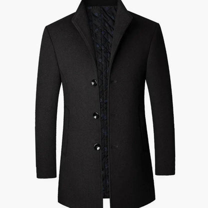 Manteau à col montant pour hommes