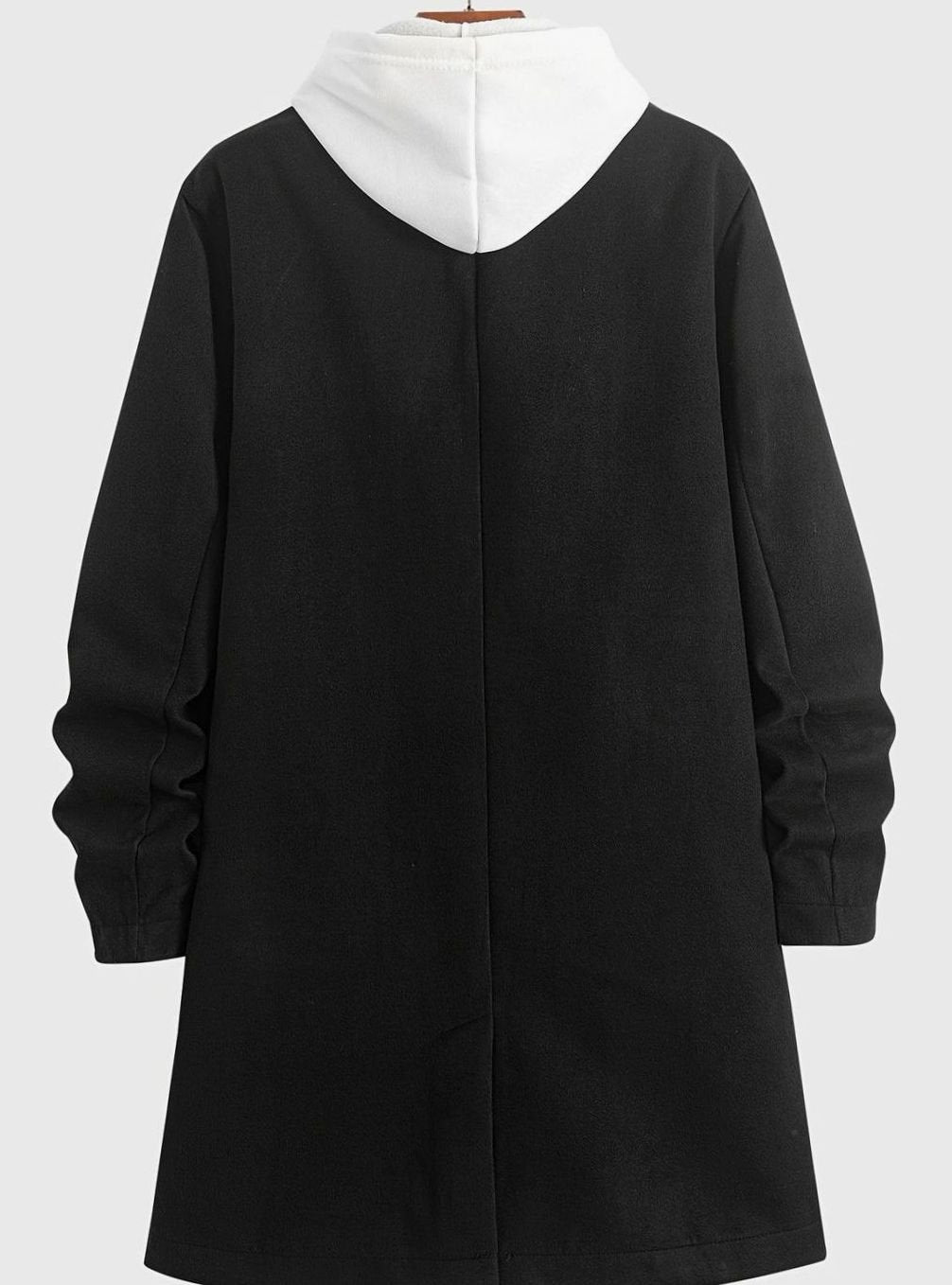 Manteau croisé à revers cranté pour homme