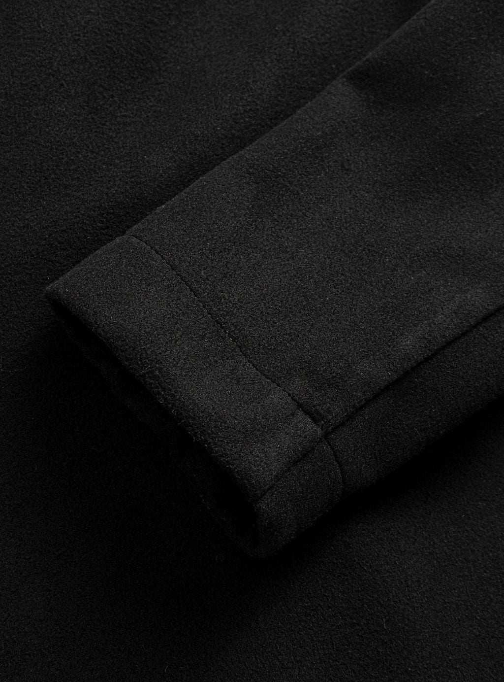 Manteau croisé à revers cranté pour homme
