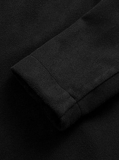 Manteau croisé à revers cranté pour homme