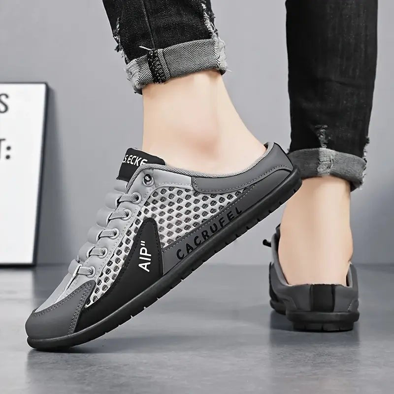 Mules sneakers à talon ouvert avec lacets pour homme | idéal pour les occasions décontractées