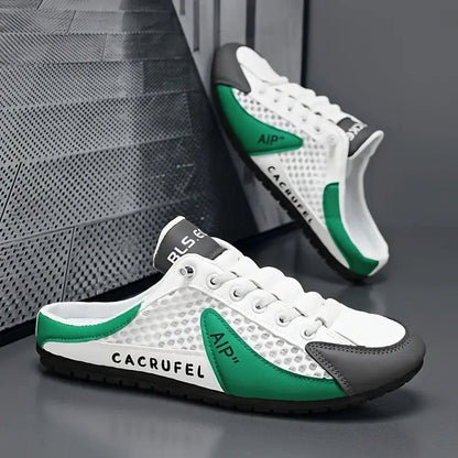 Mules sneakers à talon ouvert avec lacets pour homme | idéal pour les occasions décontractées