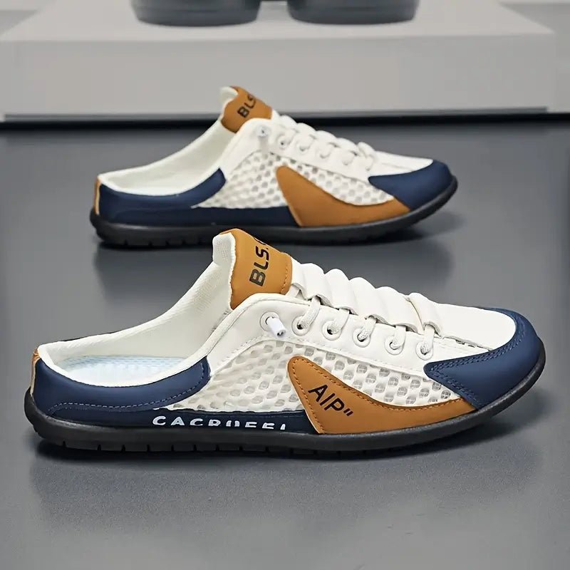 Mules sneakers à talon ouvert avec lacets pour homme | idéal pour les occasions décontractées