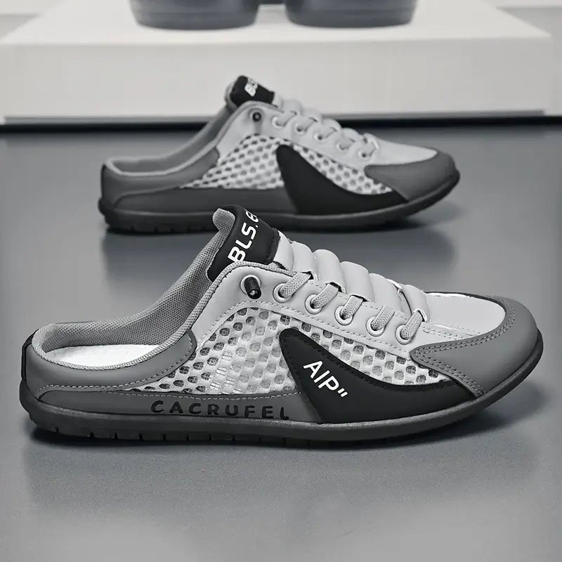 Mules sneakers à talon ouvert avec lacets pour homme | idéal pour les occasions décontractées