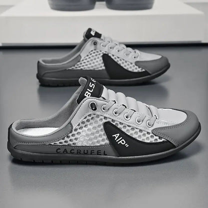 Mules sneakers à talon ouvert avec lacets pour homme | idéal pour les occasions décontractées