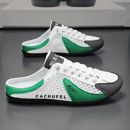Mules sneakers à talon ouvert avec lacets pour homme | idéal pour les occasions décontractées