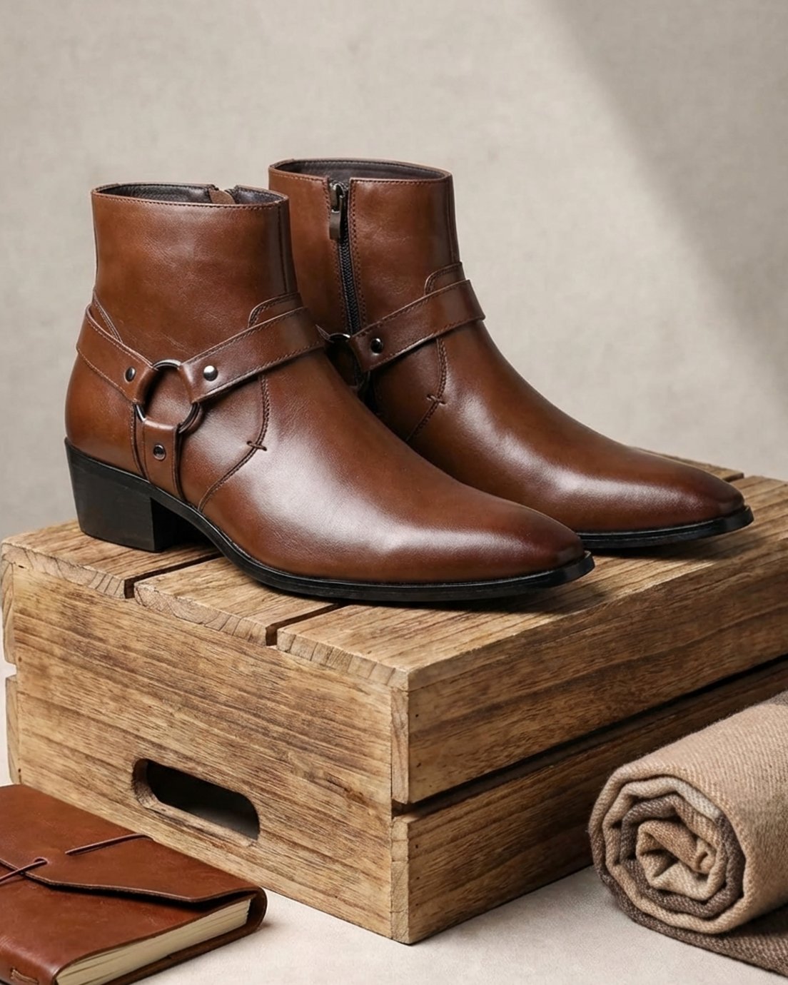 Bottines à bride pour hommes
