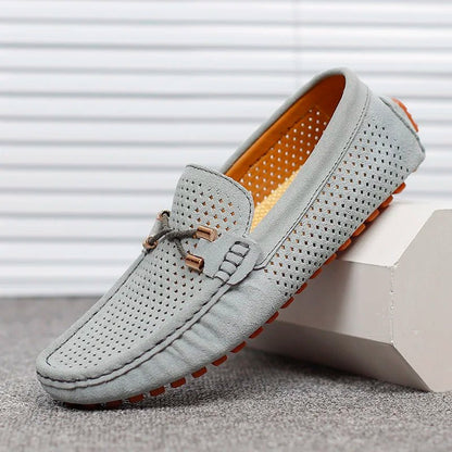 Mocassins perforés à enfiler pour homme | idéal pour le printemps et l'été