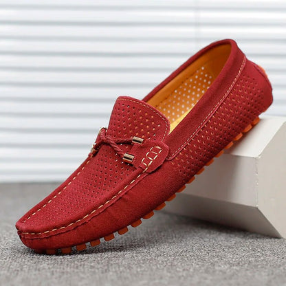 Mocassins perforés à enfiler pour homme | idéal pour le printemps et l'été