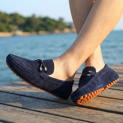 Mocassins perforés à enfiler pour homme | idéal pour le printemps et l'été