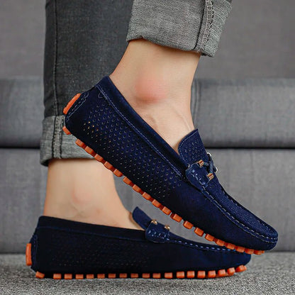 Mocassins perforés à enfiler pour homme | idéal pour le printemps et l'été