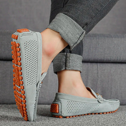 Mocassins perforés à enfiler pour homme | idéal pour le printemps et l'été