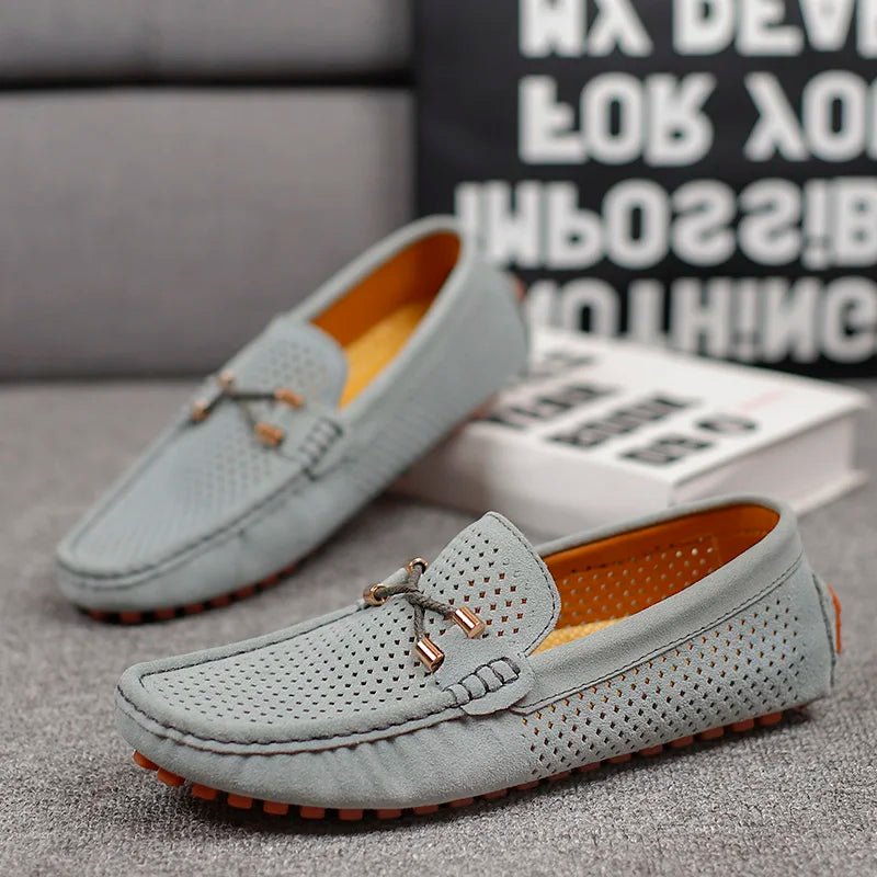 Mocassins perforés à enfiler pour homme | idéal pour le printemps et l'été