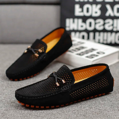 Mocassins perforés à enfiler pour homme | idéal pour le printemps et l'été