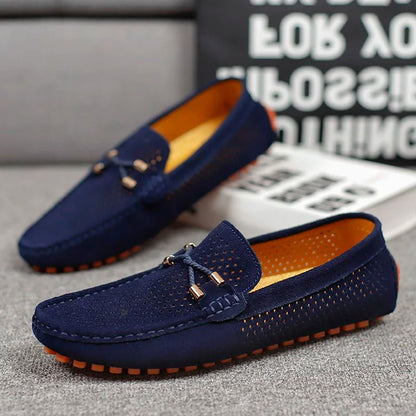 Mocassins perforés à enfiler pour homme | idéal pour le printemps et l'été