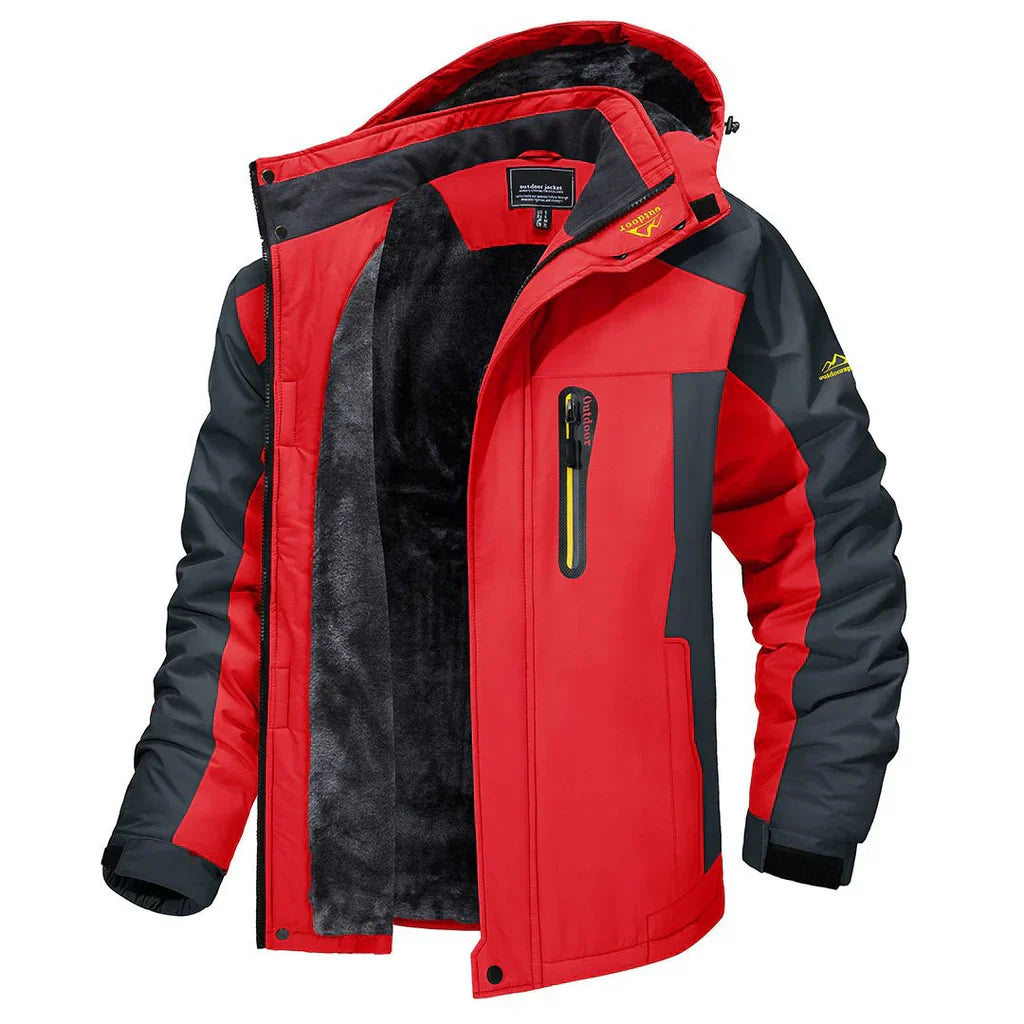 Veste Extérieure avec Capuche Réglable pour Homme | Idéale pour les Activités de Plein Air