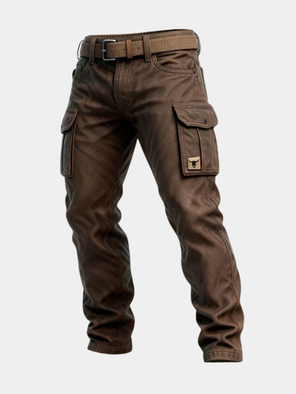 Pantalon Cargo Coupe Slim Fuselée Avec Poches À Rabat Pour Homme | Idéal Pour L'automne