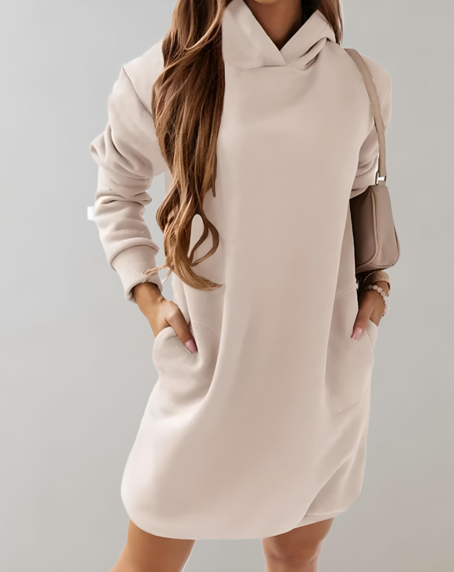 Sweat Long avec Poches Latérales pour Femme | Idéal pour Le Printemps Et L’Automne
