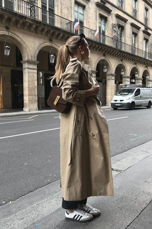 Trench-Coat Avec Ceinture Ajustable Pour Femme | Idéal Pour Les Saisons Intermédiaires