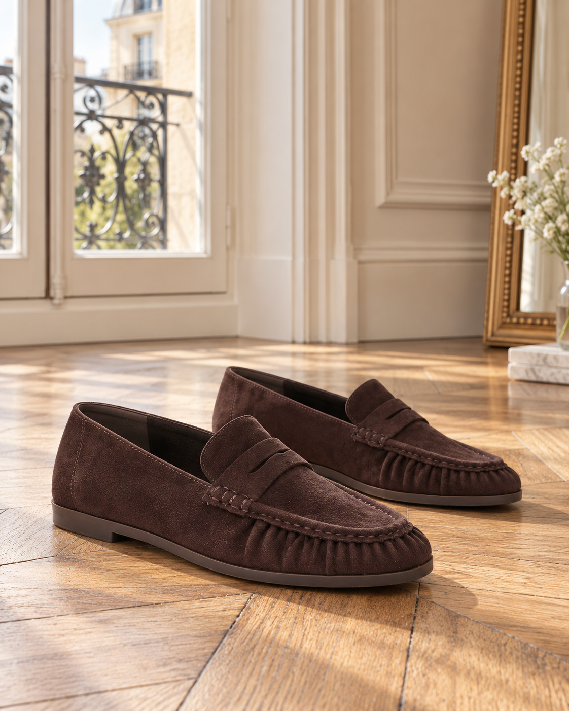 Mocassins à barrette pour femmes
