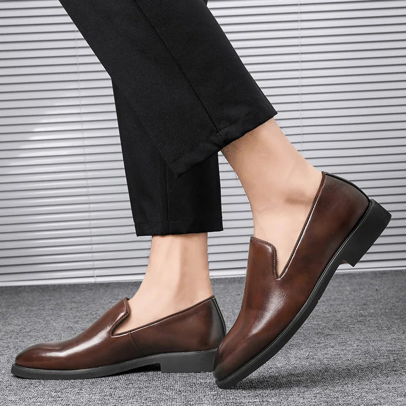 Mocassins à bout arrondi pour hommes